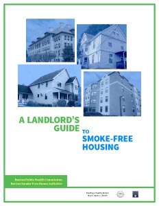 Cover of the landlord guide for the Smoke Free Housing project